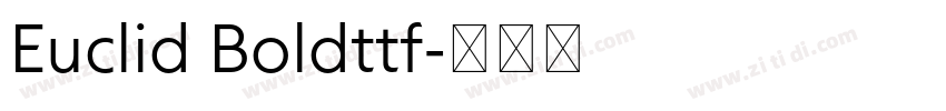 Euclid Boldttf字体转换